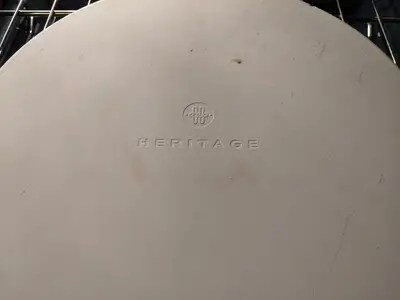 Heritage Pizza Stone 15 inch Black Ceramic Pan